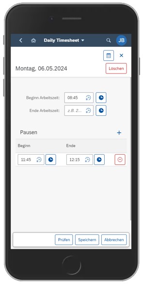 scdsoft daily timesheet ESS mobile 2